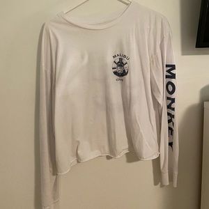 Long sleeve cropped shirt